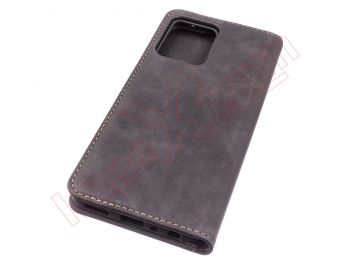 Black leather type book case for Realme 9 Pro, RMX3471